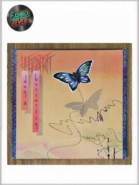 HEART•Dog & Butterfly•1978 US (#FR 35555) Santa Maria Pressing, Gatefold